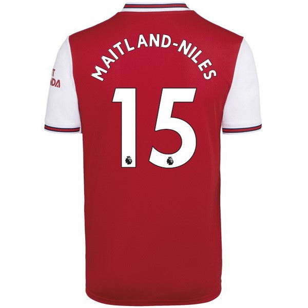 Maillot Football Arsenal NO.15 Maitland Niles Domicile 2019-20 Rouge